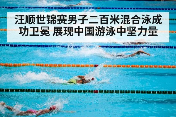 汪顺世锦赛男子二百米混合泳成功卫冕 展现中国游泳中坚力量